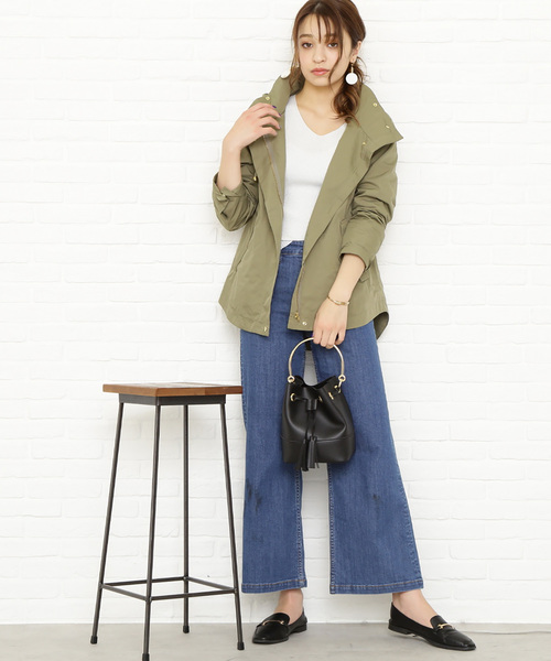 N.（N. Natural Beauty Basic）（エヌエヌナチュラルビューティーベーシック）の「◆マウンテンパーカー（マウンテンパーカー・レディース・ベージュ/ネイビー/カーキ・MEDIUM）」の8枚目の写真