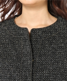 お値下げ！EFFE BEAMS トリムツイードジャケット　38 EFFE BEAMS（エッフェビームス）の「EFFE BEAMS / ミンク トリム