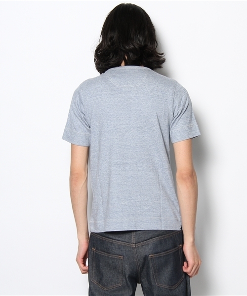 A VONTADE（アボンタージ）の「A VONTADE/Nepped Top Pocket T-Shirt（Tシャツ/カットソー・メンズ・ブルー/グレー/ベージュ・LARGE/SMALL/MEDIUM）」の5枚目の写真