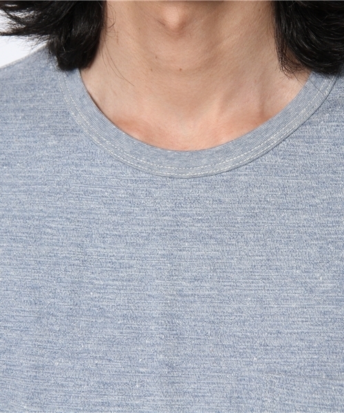 A VONTADE（アボンタージ）の「A VONTADE/Nepped Top Pocket T-Shirt（Tシャツ/カットソー・メンズ・ブルー/グレー/ベージュ・LARGE/SMALL/MEDIUM）」の6枚目の写真