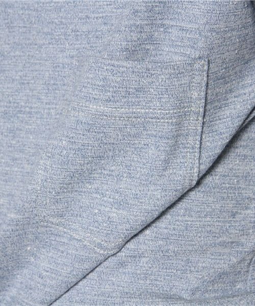 A VONTADE（アボンタージ）の「A VONTADE/Nepped Top Pocket T-Shirt（Tシャツ/カットソー・メンズ・ブルー/グレー/ベージュ・LARGE/SMALL/MEDIUM）」の9枚目の写真