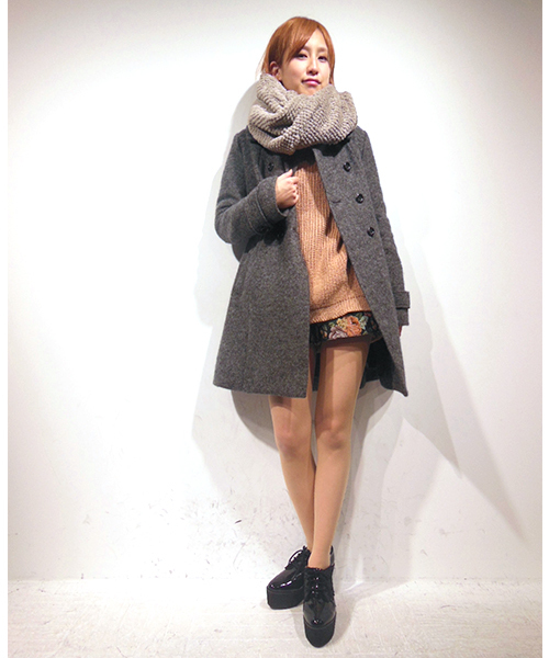 WHO'S WHO gallery（フーズフーギャラリー）の「ローゲージビッグニット（ニット/セーター・レディース・ブラック/ホワイト/ピンク・FREE）」の11枚目の写真