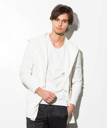 CDM BY CARPEDIEM | CDM BY CARPEDIEM(シーディーエム バイ カルペディエム)カットオフフーディカーディガン(カーディガン/ボレロ)