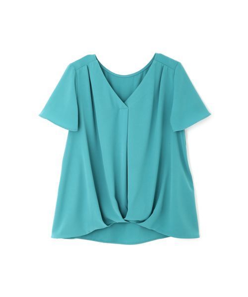 NATURAL BEAUTY BASIC（ナチュラルビューティーベーシック）の「<WEB限定>Ｖネックフロントタック半袖ブラウス（シャツ/ブラウス・レディース・ネイビー/イエロー/ライトグリーン/ホワイト系その他・SMALL/MEDIUM/LARGE）」の19枚目の写真