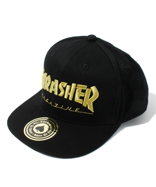 THRASHER(スラッシャー)の「WEGO/THRASHER BBキャップ(キャップ・レディース・ホワイト/ブラック/グレー/ゴールド・FREE)」の1枚目の写真
