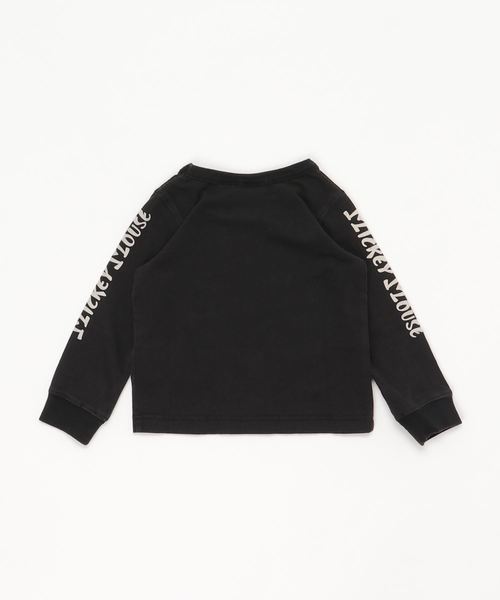 FREAK'S STORE（フリークスストア）の「CHAMPION/チャンピオン PRINT L/S TEE/ミッキーマウスプリント ロングスリーブTシャツ 長袖（Tシャツ/カットソー・キッズ・オフホワイト/ブラック・100/110/120/130/140）」の3枚目の写真
