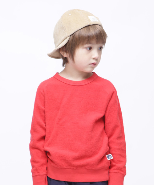 RUGGEDWORKS（ラゲッドワークス）の「ミニ裏毛起毛裏使いトレーナー（スウェット・キッズ・ライトブルー/レッド/ローズ/ブルー系その他4・80ｃｍ/90cm/110cm/100cm/120cm/130cm/140cm）」の4枚目の写真