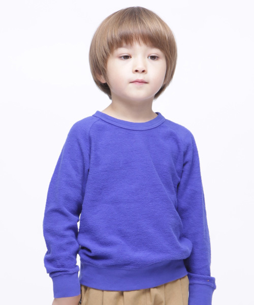 RUGGEDWORKS（ラゲッドワークス）の「ミニ裏毛起毛裏使いトレーナー（スウェット・キッズ・ライトブルー/レッド/ローズ/ブルー系その他4・80ｃｍ/90cm/110cm/100cm/120cm/130cm/140cm）」の3枚目の写真