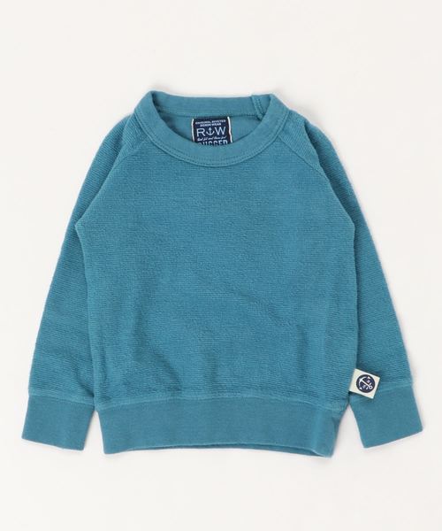 RUGGEDWORKS（ラゲッドワークス）の「ミニ裏毛起毛裏使いトレーナー（スウェット・キッズ・ライトブルー/レッド/ローズ/ブルー系その他4・80ｃｍ/90cm/110cm/100cm/120cm/130cm/140cm）」の10枚目の写真