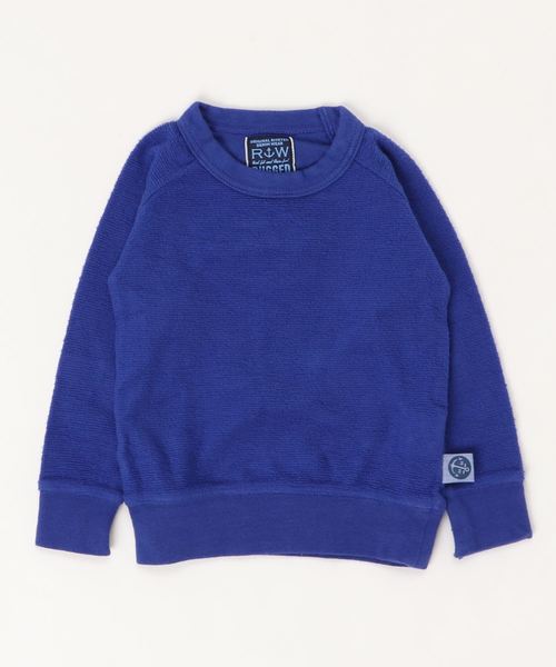 RUGGEDWORKS（ラゲッドワークス）の「ミニ裏毛起毛裏使いトレーナー（スウェット・キッズ・ライトブルー/レッド/ローズ/ブルー系その他4・80ｃｍ/90cm/110cm/100cm/120cm/130cm/140cm）」の9枚目の写真