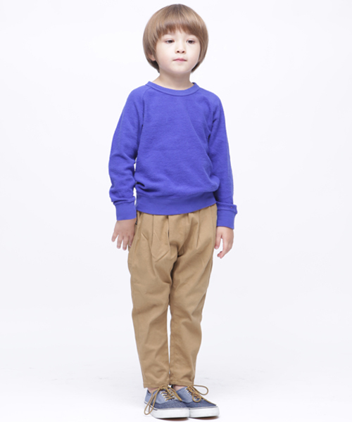 RUGGEDWORKS（ラゲッドワークス）の「ミニ裏毛起毛裏使いトレーナー（スウェット・キッズ・ライトブルー/レッド/ローズ/ブルー系その他4・80ｃｍ/90cm/110cm/100cm/120cm/130cm/140cm）」の6枚目の写真