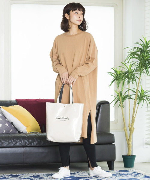 WEGO（ウィゴー）の「WEGO/テレコリブレギンス（レギンス/スパッツ・レディース・ブラック/アイボリー/杢グレー/ライトベージュ・FREE）」の11枚目の写真