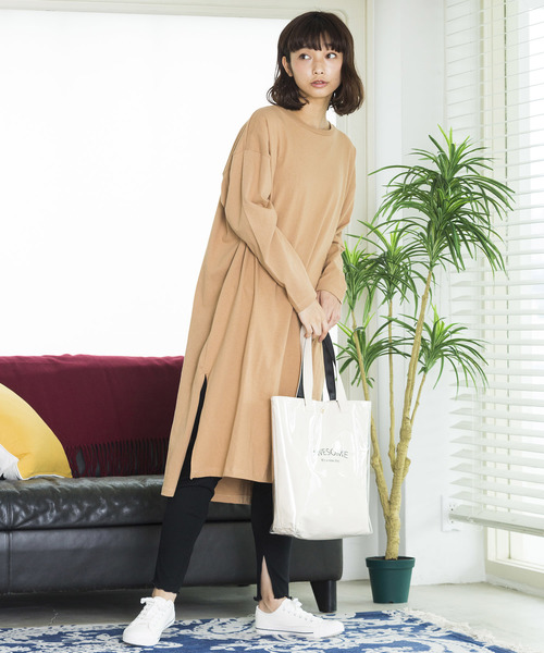 WEGO（ウィゴー）の「WEGO/テレコリブレギンス（レギンス/スパッツ・レディース・ブラック/アイボリー/杢グレー/ライトベージュ・FREE）」の13枚目の写真