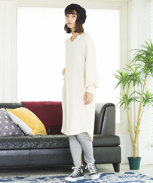 WEGO（ウィゴー）の「WEGO/テレコリブレギンス（レギンス/スパッツ・レディース・ブラック/アイボリー/杢グレー/ライトベージュ・FREE）」の15枚目の写真