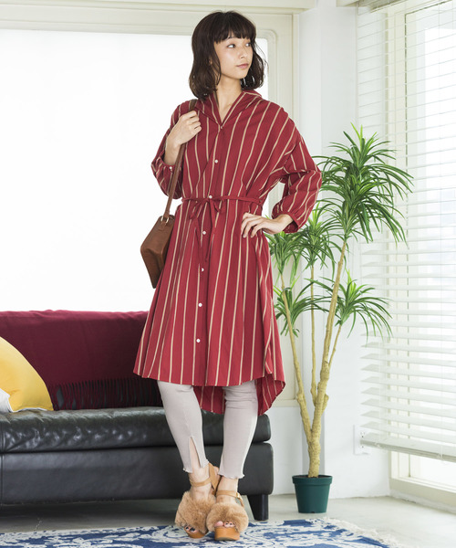 WEGO（ウィゴー）の「WEGO/テレコリブレギンス（レギンス/スパッツ・レディース・ブラック/アイボリー/杢グレー/ライトベージュ・FREE）」の21枚目の写真