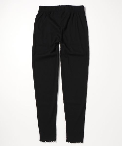 WEGO（ウィゴー）の「WEGO/テレコリブレギンス（レギンス/スパッツ・レディース・ブラック/アイボリー/杢グレー/ライトベージュ・FREE）」の5枚目の写真