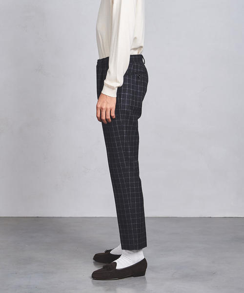 UNITED ARROWS（ユナイテッドアローズ）の「UASB ウィンドウペイン 1プリーツパンツ（その他パンツ・メンズ・ダークグレー/ネイビー・SMALL/MEDIUM/LARGE/X-LARGE）」の10枚目の写真