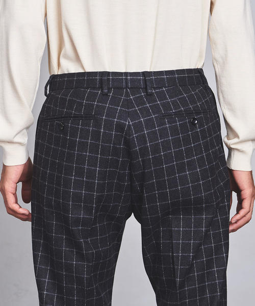 UNITED ARROWS（ユナイテッドアローズ）の「UASB ウィンドウペイン 1プリーツパンツ（その他パンツ・メンズ・ダークグレー/ネイビー・SMALL/MEDIUM/LARGE/X-LARGE）」の4枚目の写真
