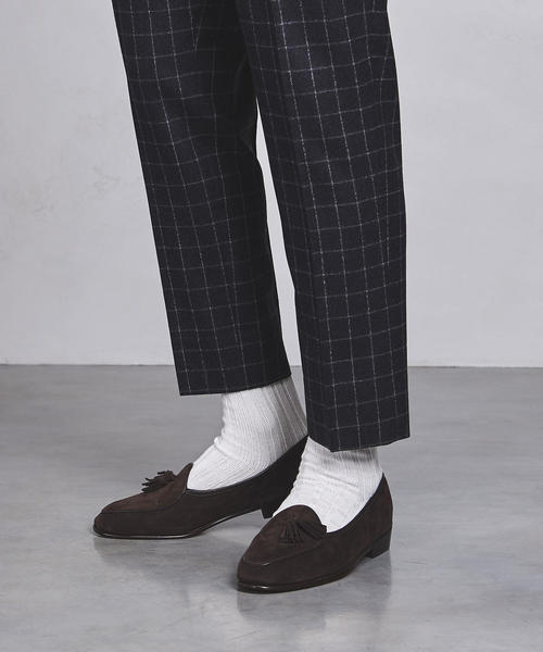 UNITED ARROWS（ユナイテッドアローズ）の「UASB ウィンドウペイン 1プリーツパンツ（その他パンツ・メンズ・ダークグレー/ネイビー・SMALL/MEDIUM/LARGE/X-LARGE）」の5枚目の写真