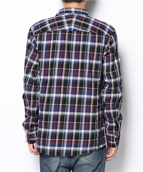 BEAMS（ビームス）の「□BEAMS / ビッグポケット タイトチェックシャツ　（シャツ/ブラウス・メンズ・ベージュ/レッド/ネイビー・SMALL/MEDIUM/LARGE/X-LARGE）」の5枚目の写真