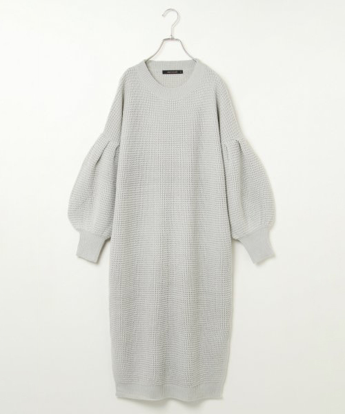 VENCEEXCHANGE（ヴァンスエクスチェンジ）の「ワッフルニットワンピース（ワンピース・レディース・ブラック/ブラウン/グレー・M）」の2枚目の写真