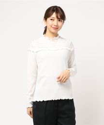 ハイネックレーストップス