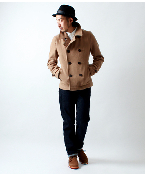 BEAMS（ビームス）の「□BEAMS / スキニー メルトン ピーコート（ピーコート・メンズ・ブラック/ブラウン系その他・SMALL/MEDIUM/LARGE）」の11枚目の写真