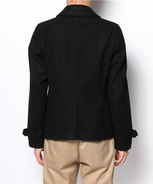 BEAMS（ビームス）の「□BEAMS / スキニー メルトン ピーコート（ピーコート・メンズ・ブラック/ブラウン系その他・SMALL/MEDIUM/LARGE）」の4枚目の写真