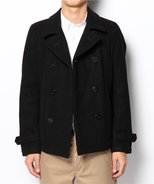 BEAMS（ビームス）の「□BEAMS / スキニー メルトン ピーコート（ピーコート・メンズ・ブラック/ブラウン系その他・SMALL/MEDIUM/LARGE）」の5枚目の写真