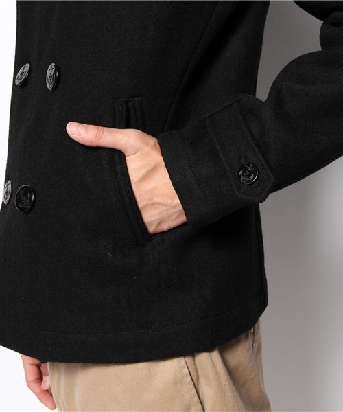 BEAMS（ビームス）の「□BEAMS / スキニー メルトン ピーコート（ピーコート・メンズ・ブラック/ブラウン系その他・SMALL/MEDIUM/LARGE）」の7枚目の写真