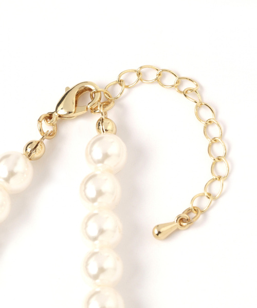 GLOBAL WORK（グローバルワーク）の「SETパールピアスネックレス/825964（ネックレス・レディース・ホワイト・FREE）」の3枚目の写真