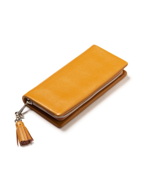 Beau're（ヴュレ）の「BEAURE ヴュレ カウレザー 長財布（財布・レディース・ブラック/グレー/モカ/ネイビー/イエロー/シルバー/ゴールド/ピンク/ブルー/シルバー系その他/ラベンダー/サックスブルー/グリーン/ホワイト/ダークパープル/スモークピンク/グレイッシュブルー/ペールイエロー/オレンジ系/ベージュ/ダークグリーン/ブラウン系その他/オリーブ/オレンジ/カーキブラウン・FREE）」の6枚目の写真