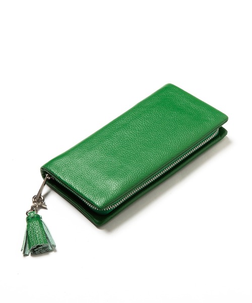 Beau're（ヴュレ）の「BEAURE ヴュレ カウレザー 長財布（財布・レディース・ブラック/グレー/モカ/ネイビー/イエロー/シルバー/ゴールド/ピンク/ブルー/シルバー系その他/ラベンダー/サックスブルー/グリーン/ホワイト/ダークパープル/スモークピンク/グレイッシュブルー/ペールイエロー/オレンジ系/ベージュ/ダークグリーン/ブラウン系その他/オリーブ/オレンジ/カーキブラウン・FREE）」の10枚目の写真