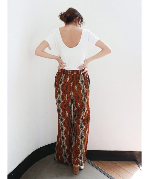 Ungrid（アングリッド）の「バティック柄ラフパンツ（その他パンツ・レディース・オレンジ/ブルー・FREE）」の12枚目の写真