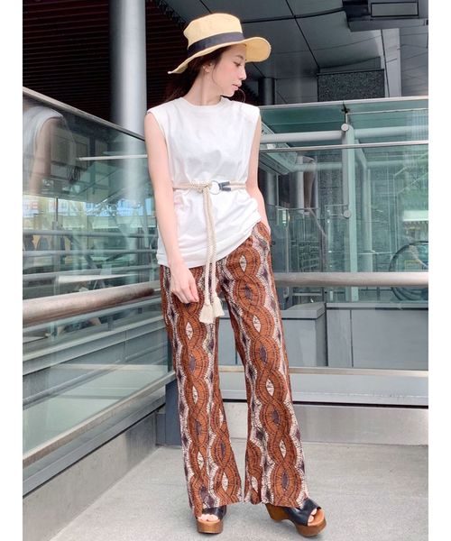 Ungrid（アングリッド）の「バティック柄ラフパンツ（その他パンツ・レディース・オレンジ/ブルー・FREE）」の14枚目の写真