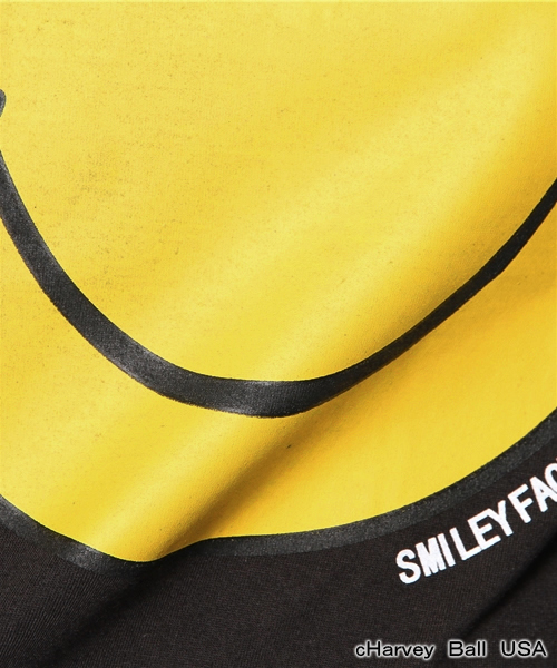 WEGO（ウィゴー）の「WEGO/smileyface　BIG半袖Tシャツ（Tシャツ/カットソー・レディース・オフホワイト/ブラック・FREE）」の9枚目の写真