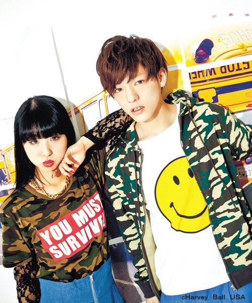 WEGO（ウィゴー）の「WEGO/smileyface　BIG半袖Tシャツ（Tシャツ/カットソー・レディース・オフホワイト/ブラック・FREE）」の13枚目の写真