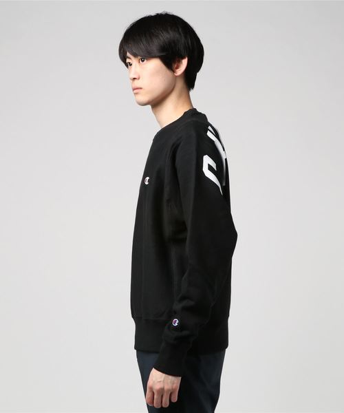 Champion（チャンピオン）の「Champion / チャンピオン GF70 RW CREW OVERSIZED（スウェット・メンズ・ホワイト/ブラック/グレー/ピンク・S/M/L）」の5枚目の写真