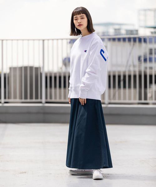 Champion（チャンピオン）の「Champion / チャンピオン GF70 RW CREW OVERSIZED（スウェット・メンズ・ホワイト/ブラック/グレー/ピンク・S/M/L）」の7枚目の写真