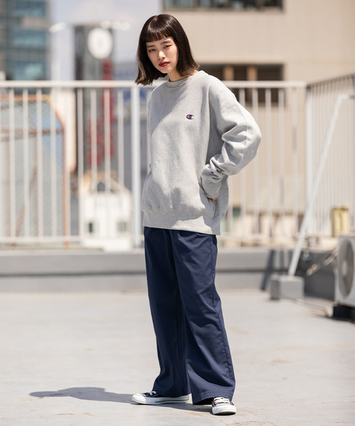 Champion（チャンピオン）の「Champion / チャンピオン GF70 RW CREW OVERSIZED（スウェット・メンズ・ホワイト/ブラック/グレー/ピンク・S/M/L）」の11枚目の写真
