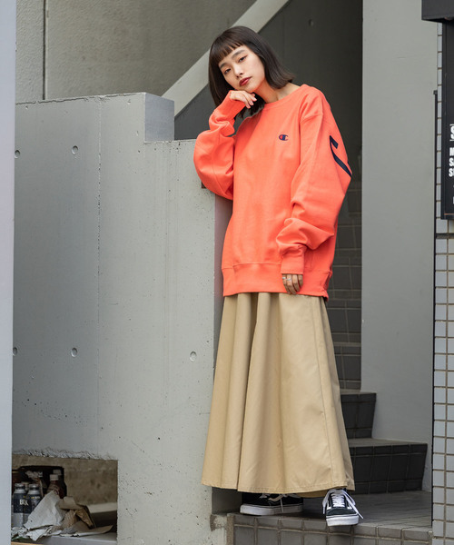Champion（チャンピオン）の「Champion / チャンピオン GF70 RW CREW OVERSIZED（スウェット・メンズ・ホワイト/ブラック/グレー/ピンク・S/M/L）」の13枚目の写真