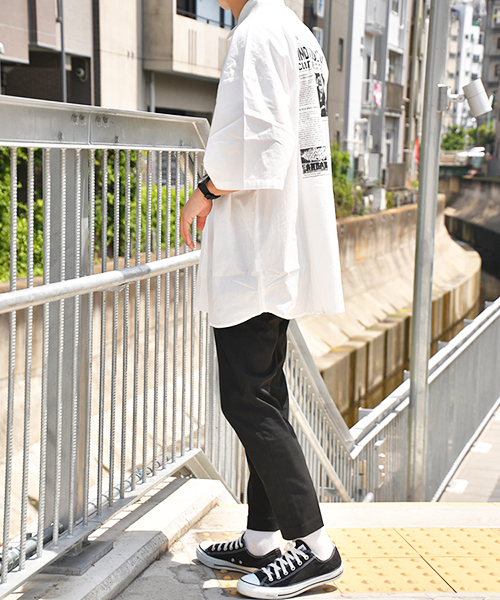 kutir(クティール)の「【ビッグシルエット】バックプリントシャツ(シャツ/ブラウス・メンズ・ホワイト/ブラック・MEDIUM/LARGE)」の21枚目の写真