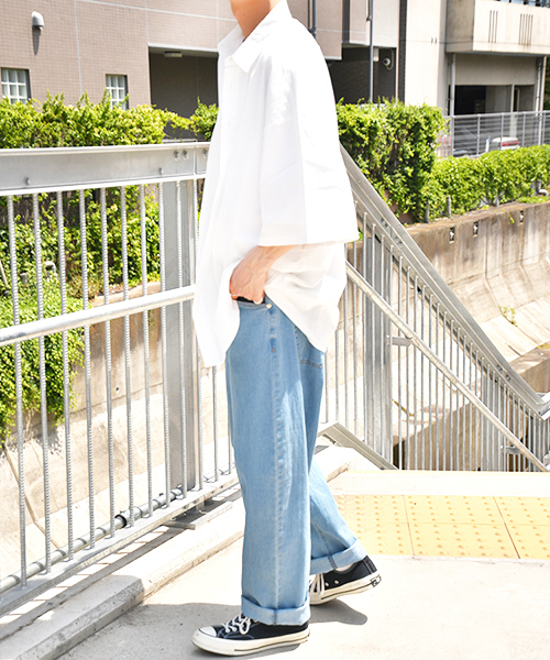 kutir(クティール)の「【ビッグシルエット】バックプリントシャツ(シャツ/ブラウス・メンズ・ホワイト/ブラック・MEDIUM/LARGE)」の15枚目の写真