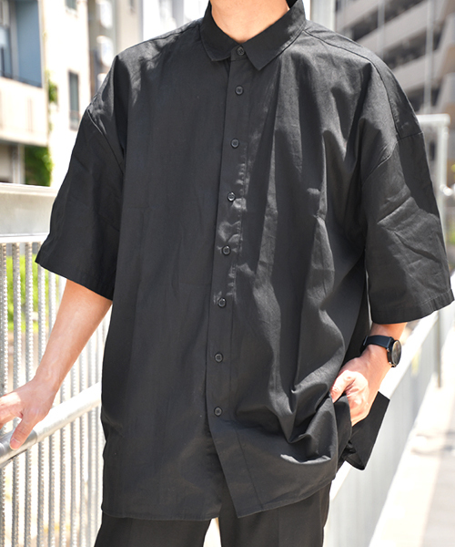 kutir(クティール)の「【ビッグシルエット】バックプリントシャツ(シャツ/ブラウス・メンズ・ホワイト/ブラック・MEDIUM/LARGE)」の10枚目の写真