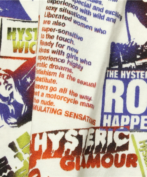 JOEY HYSTERIC（ジョーイヒステリック）の「PUNK PRESS総柄 OP（ワンピース・キッズ・マルチ・LARGE）」の7枚目の写真