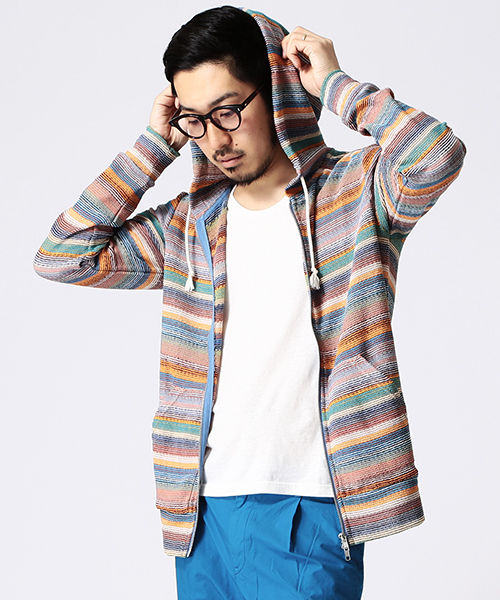 BEAMS（ビームス）の「○BEAMS / 総柄メッシュ ZIPパーカー（パーカー・メンズ・その他2/その他1・SMALL/MEDIUM/LARGE/X-LARGE）」の2枚目の写真