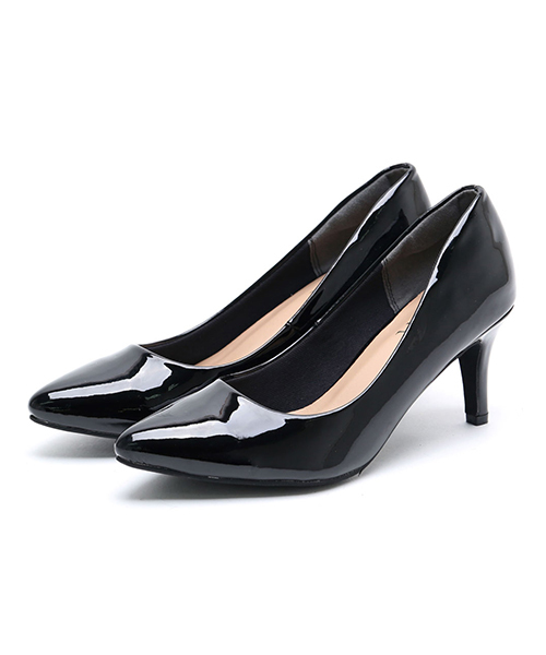 VIVIAN(ヴィヴィアン)の「ポインテッドトゥ7cmキレイめパンプス(パンプス・レディース・ブラック系その他/ブラック系その他2/ブラック系その他3/その他14/ライトイエロー/ライトパープル/パイソン/マルーン/レオパード/ローズ/E/ベージュ系その他2/ベージュ系その他3/ブルー系その他3/グリーン系その他3/グレー系その他4/グレー系その他6/グレー系その他3/ブルー系その他6/パープル系その他3・23/21.5/23.5/22.5/24.5/22/25.5/25/26/24)」の2枚目の写真