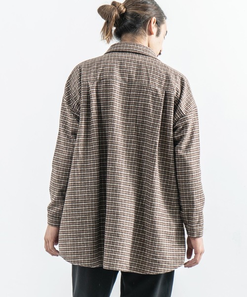 Rocky Monroe(ロッキーモンロー)の「ヘビーフランネルビッグシルエットシャツ(シャツ/ブラウス・メンズ・オレンジ/グリーン/ベージュ/グレー/ブラウン/ブラック・FREE)」の8枚目の写真