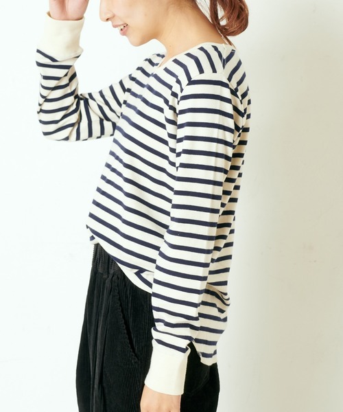 PUAL CE CIN（ピュアルセシン）の「スムースＶネックプルオーバー（Tシャツ/カットソー・レディース・ブラック/その他4/その他2/オートミール/その他1/その他3・FREE）」の6枚目の写真