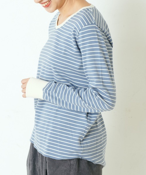 PUAL CE CIN（ピュアルセシン）の「スムースＶネックプルオーバー（Tシャツ/カットソー・レディース・ブラック/その他4/その他2/オートミール/その他1/その他3・FREE）」の14枚目の写真